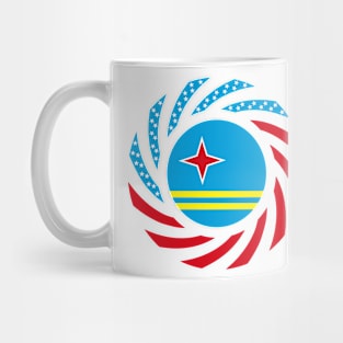 Aruban American Multinational Patriot Flag Series Mug